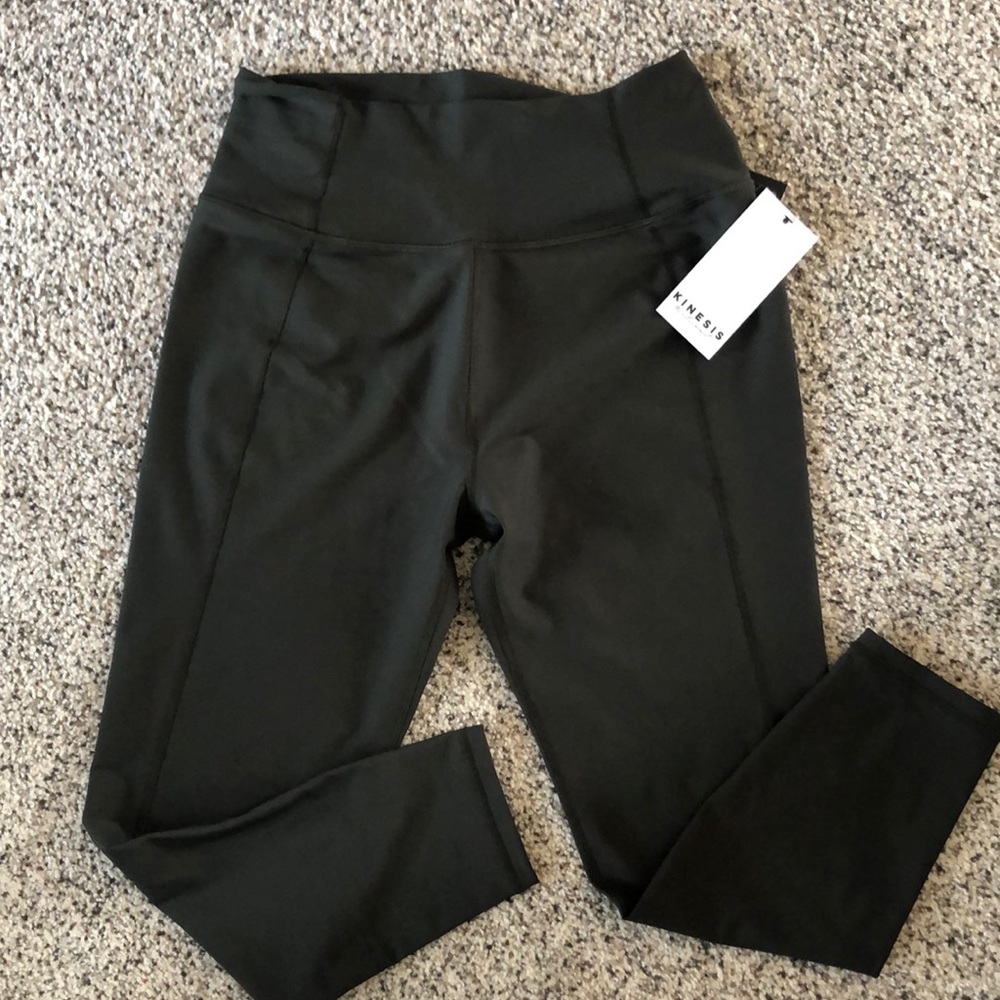 Kinesis leggings- NWT - green high rise 7/8 length